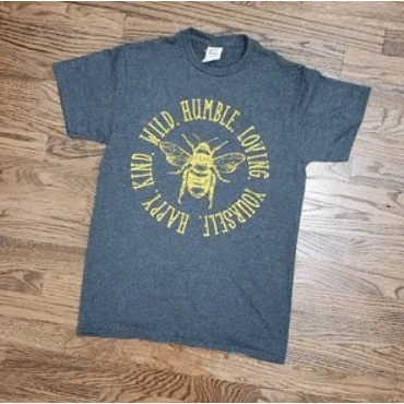 Wild humble bee t-shirt Satin Fabric Silk Fabric Chiffon Fabric