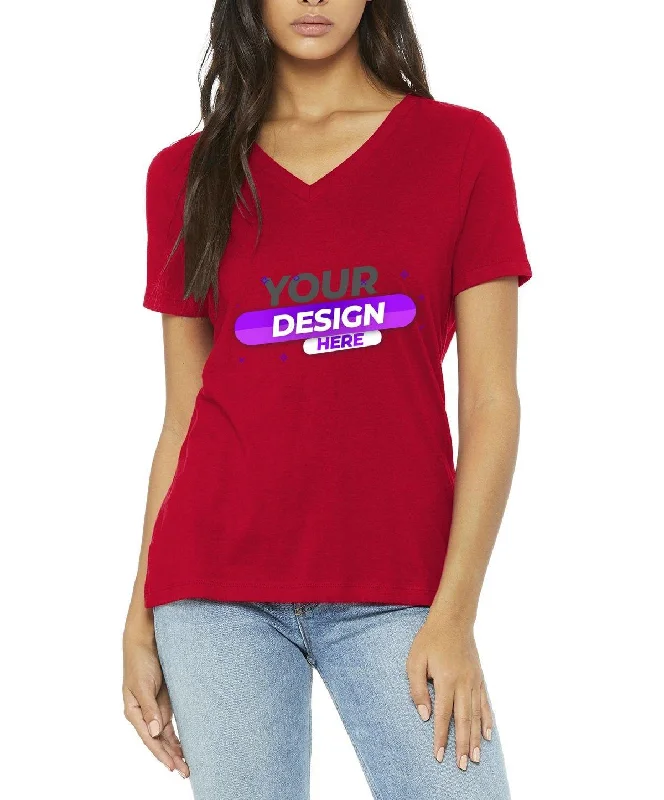 BC6405 BELLA+CANVAS ® Ladies Relaxed Jersey Short Sleeve V-Neck Tee Chenille Blend Fleece Blend Nylon Blend BC6405 BELLA+CANVAS ® Ladies Relaxed Jersey Short Sleeve V-Neck Tee Chenille Blend Fleece Blend Nylon Blend