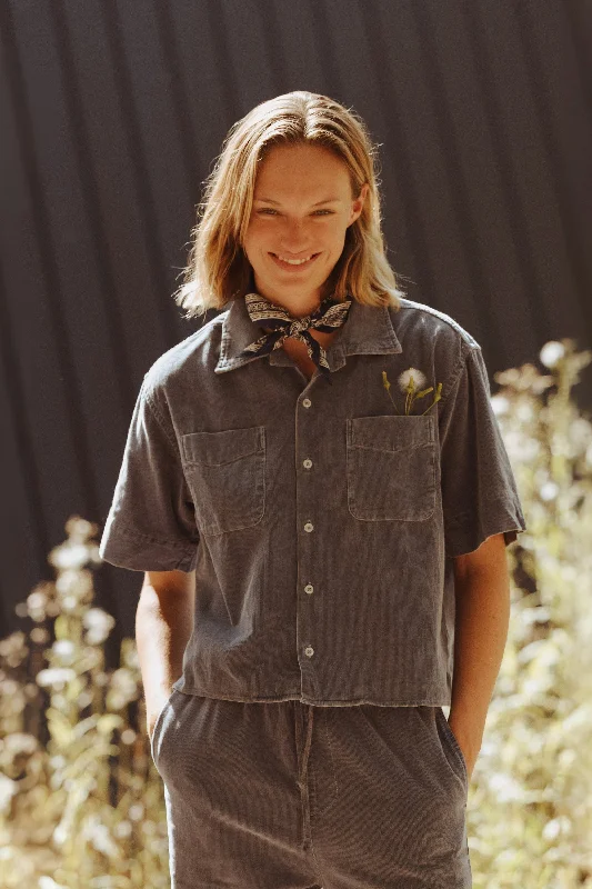 Camp Cord Shirt Welt Pockets Slit Pockets