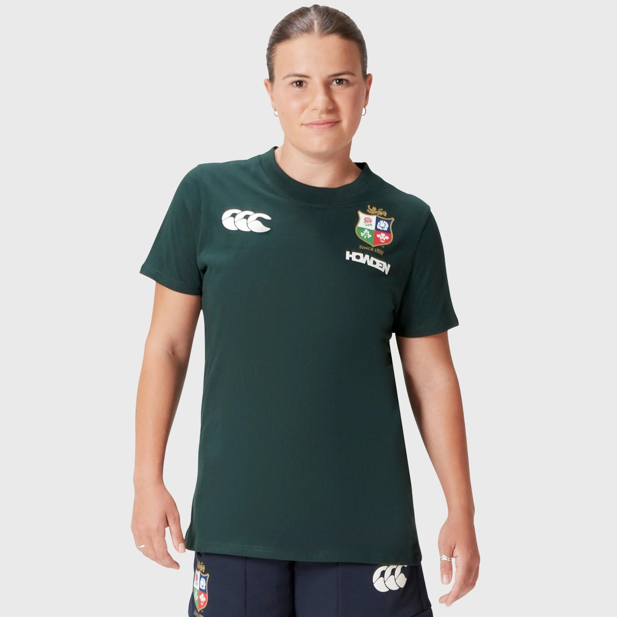 Canterbury British & Irish Lions Women's Cotton Tee Green Thin T-Shirt Open Front Quick Dry Canterbury British & Irish Lions Women's Cotton Tee Green Thin T-Shirt Open Front Quick Dry