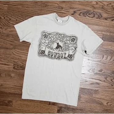 Cowboy Buckle Tee Nylon Fabric Polyester Fabric Spandex Fabric