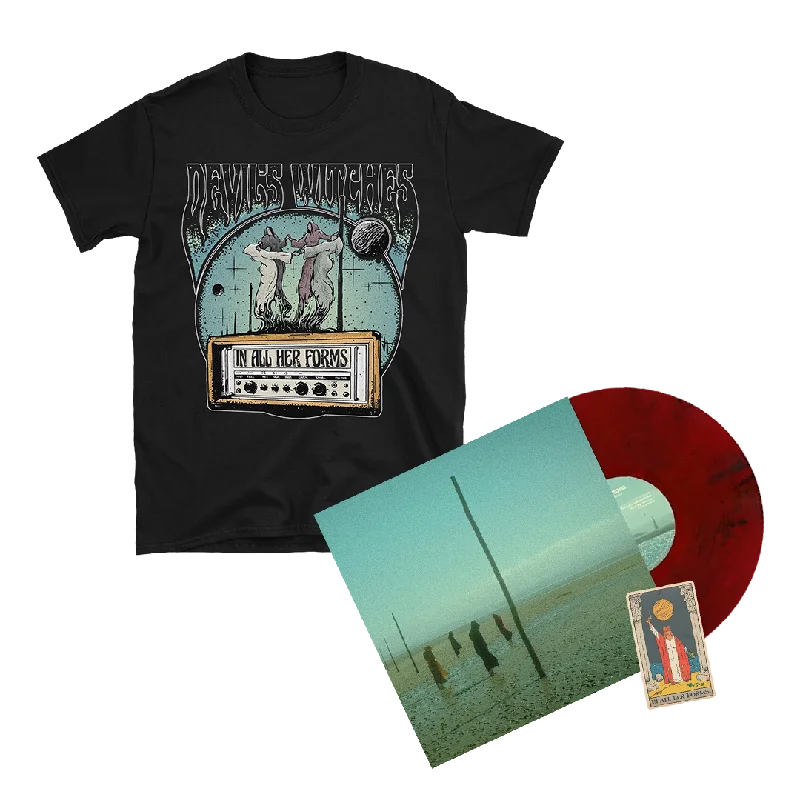 Devil's Witches - In All Her Forms Bundle - Maiden Edition Vinyl (Unsigned) + Black T-Shirt Polka Dot Checkered Tartan Devil's Witches - In All Her Forms Bundle - Maiden Edition Vinyl (Unsigned) + Black T-Shirt Polka Dot Checkered Tartan