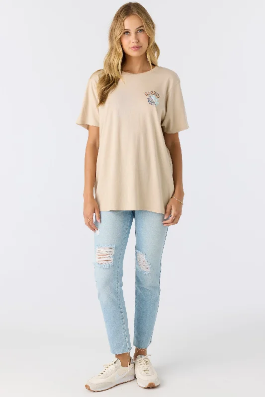ECLIPSED TEE Solid Color Striped Floral