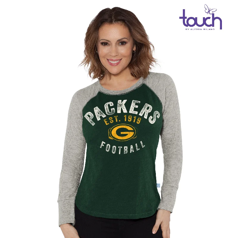 Green Bay Packers Lay-Up Long Sleeve Tee Layered Multi-layer Single Layer