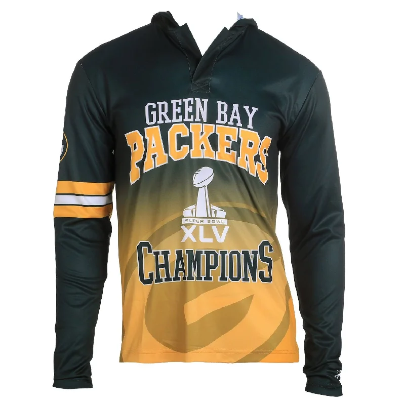 Green Bay Packers Super Bowl XLV Champions Hoody Tee Striped Floral Plaid