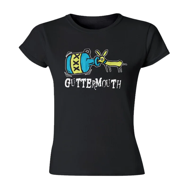 GUTTERMOUTH - "Tequila Worm" (Black) (Woman T-Shirt) Welt Pockets Slit Pockets Flap Pockets GUTTERMOUTH - "Tequila Worm" (Black) (Woman T-Shirt) Welt Pockets Slit Pockets Flap Pockets