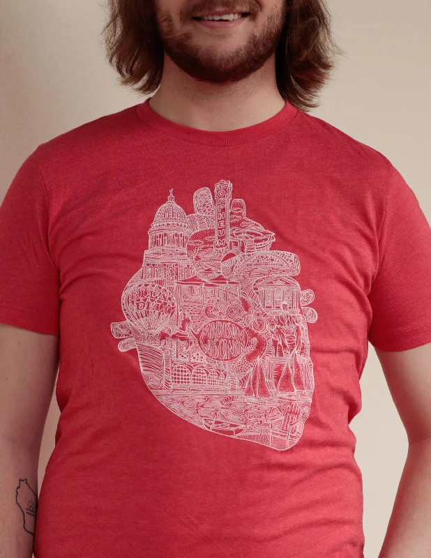 Heart of Madison Unisex T.Shirt Sequined Glittery Shiny