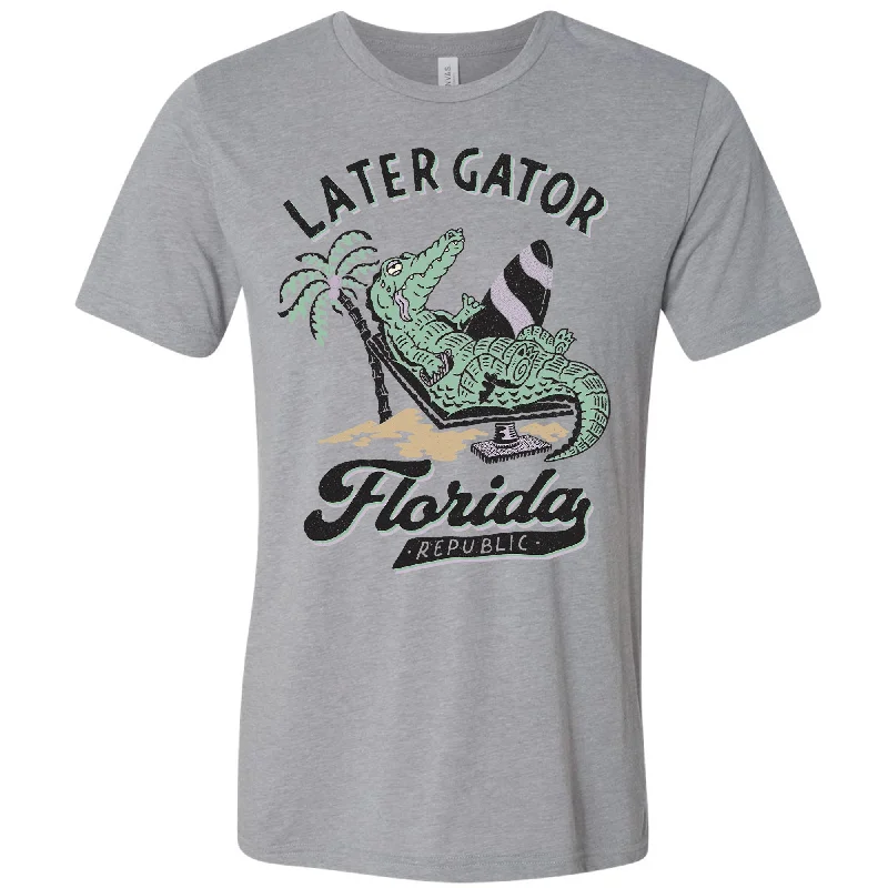 Later Gator Florida Tee Print Jacquard Patchwork