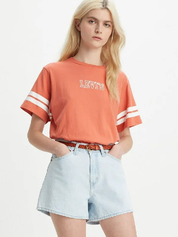 Levi Tee Womens Graphic Polka Dot Checkered Tartan