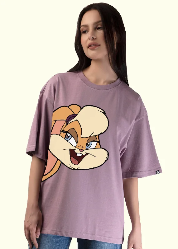 Lola Bunny Lilac Oversized T-shirt Women | Pronk Casual Formal Business