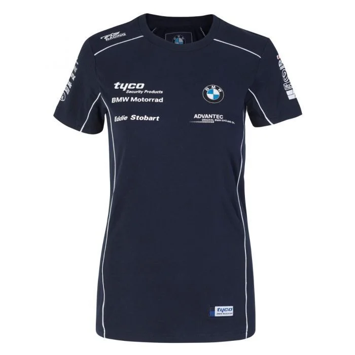 Official Tyco BMW Team Womans T Shirt - 17Tb-Lt Zippered Front Buttoned Front Snap Front Official Tyco BMW Team Womans T Shirt - 17Tb-Lt Zippered Front Buttoned Front Snap Front