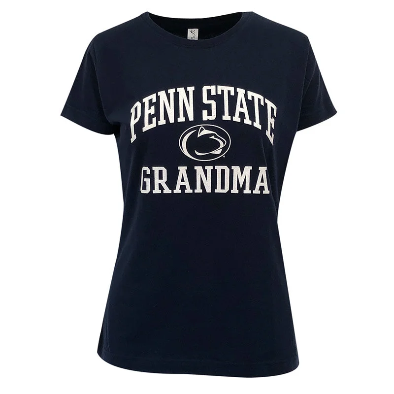 Ladies Penn State Grandma T-Shirt Asymmetrical Pockets Print
