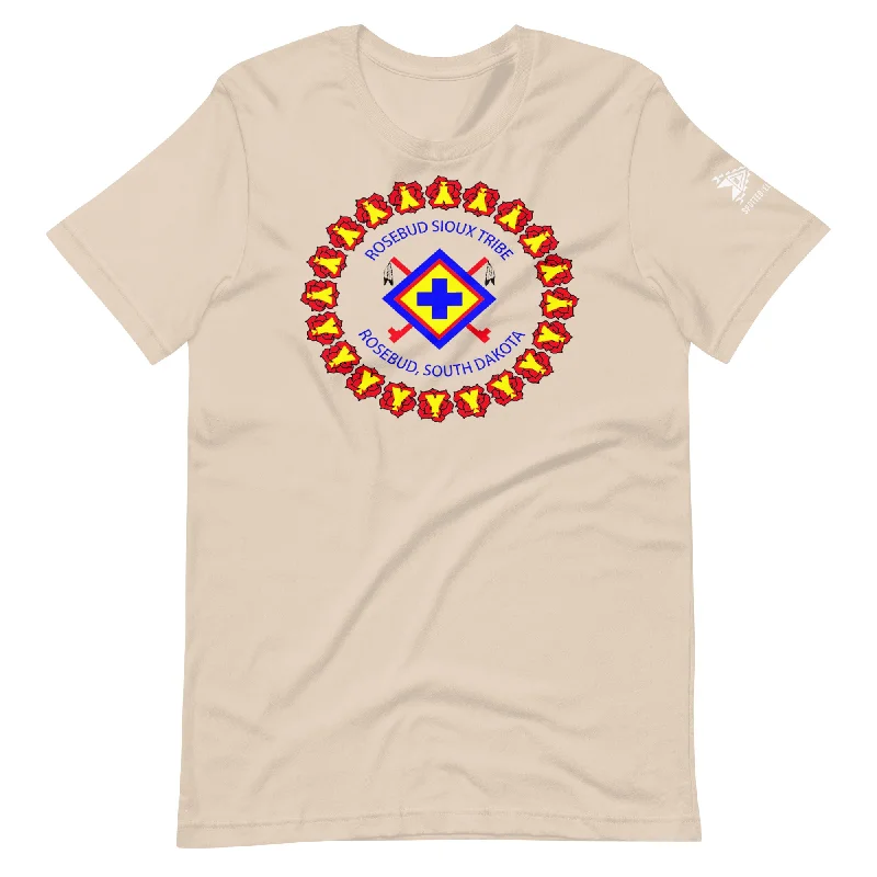Rosebud Sioux Tribe Unisex t-shirt Striped Floral Plaid