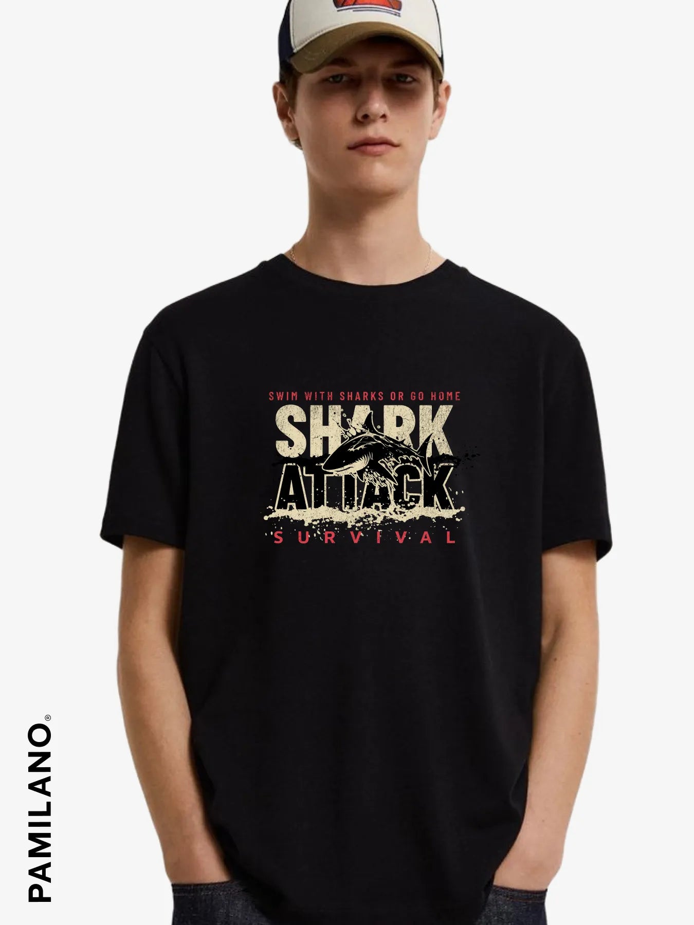 Shark Survival - Unisex T-Shirt Cozy Warm Stylish
