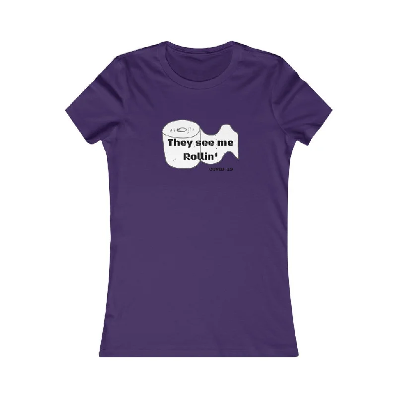 TP- COVID-19- Women's Favorite Tee Thin T-Shirt Open Front Quick Dry