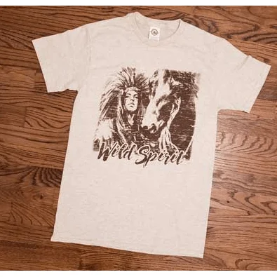 Wild spirit native t-shirt Polka Dot Checkered Tartan
