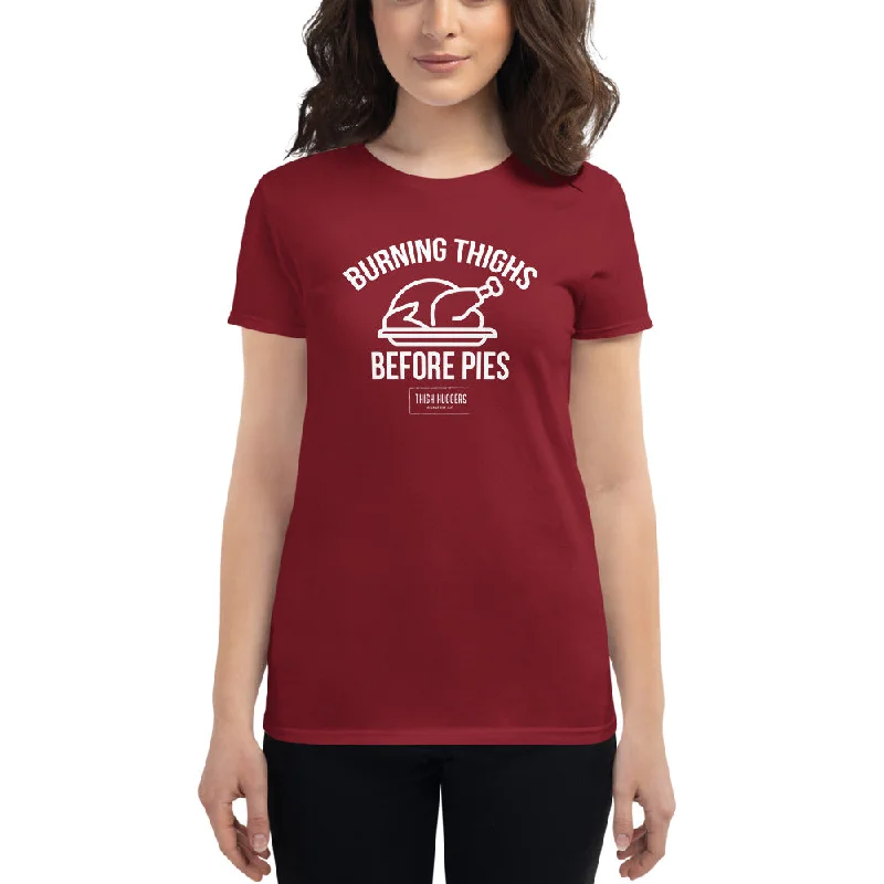 Women's Burning Thighs T-shirt Cozy Warm Stylish