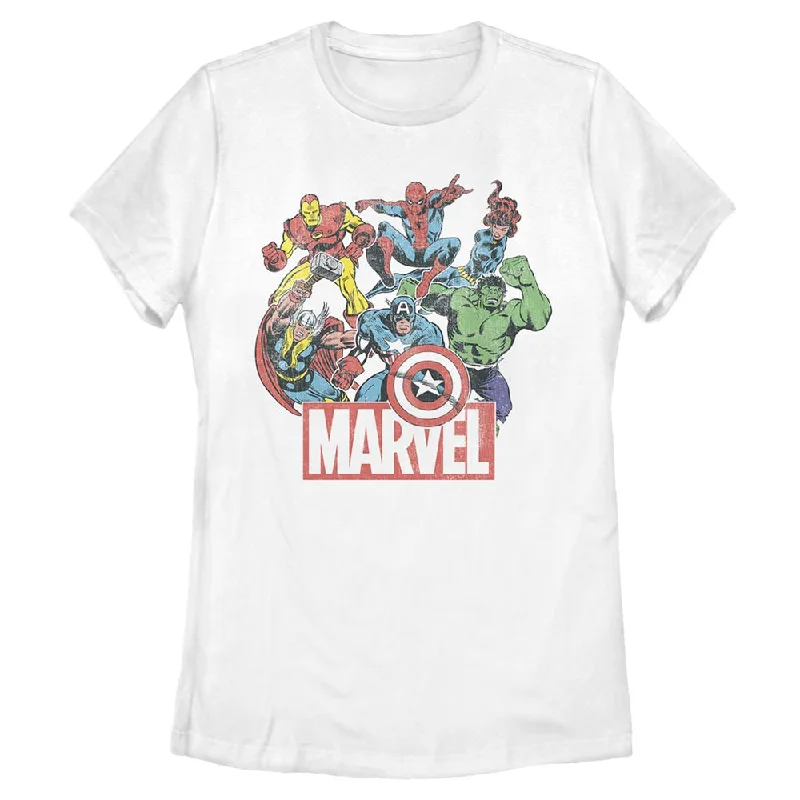 Women's Marvel Heroes of Today T-Shirt Wool Fabric Cashmere Fabric Tweed Fabric