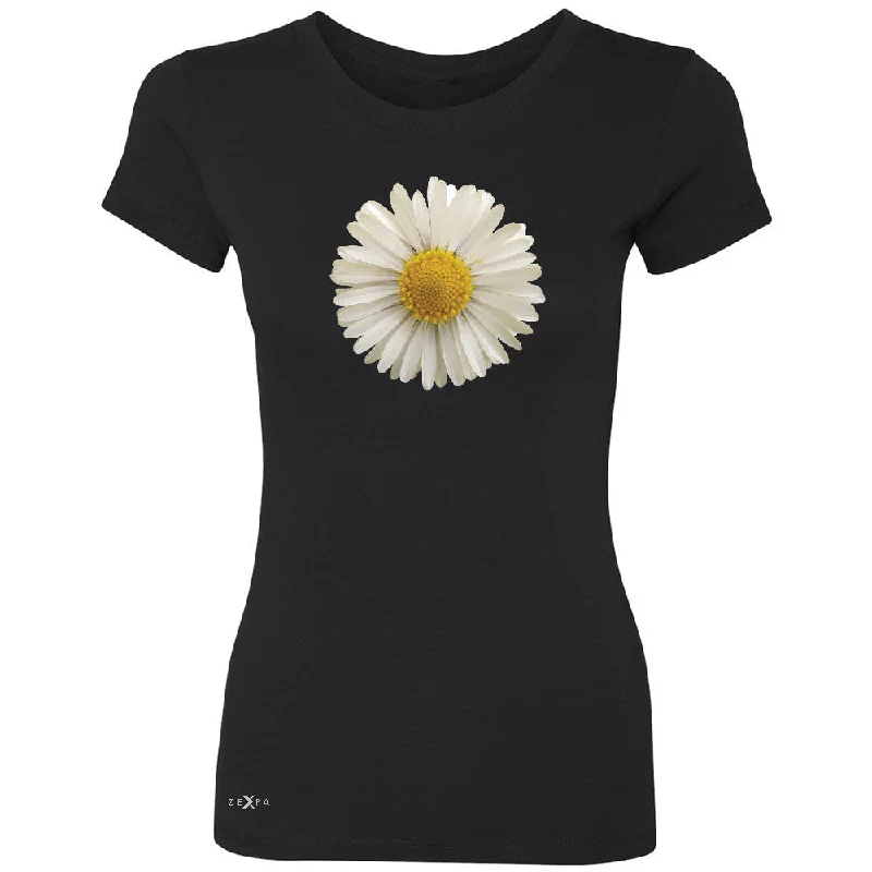 Zexpa Apparelâ„¢ Real 3D Daisy Women's T-shirt Flower Cool Cute Embossed Tee Graphic T-Shirt Round Neck Polyester Zexpa Apparelâ„¢ Real 3D Daisy Women's T-shirt Flower Cool Cute Embossed Tee Graphic T-Shirt Round Neck Polyester