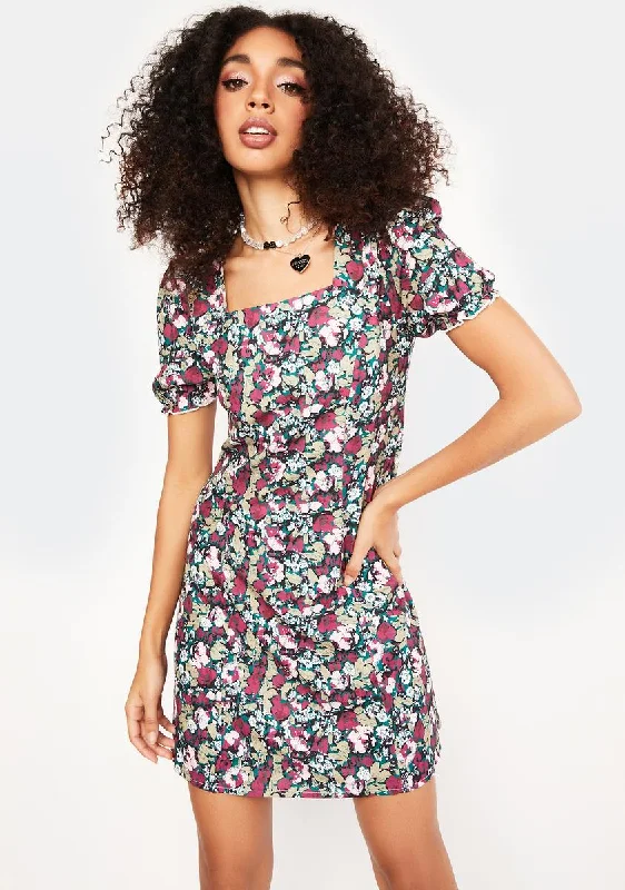 Aqua We Should Kiss Mini Dress Trendy Tie-Dye Mini Dress
