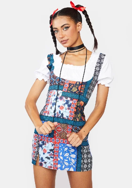 Cheers To That Underbust Mini Dress Stylish Plaid Mini Dress