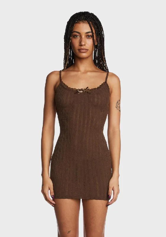 Cocoa Doesn't Phase Me Mini Dress Trendy Floral Mini Dress