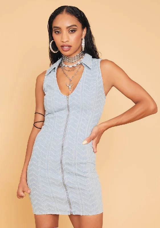 Field Day Collared Mini Dress Fashionable Pleated Mini Dress