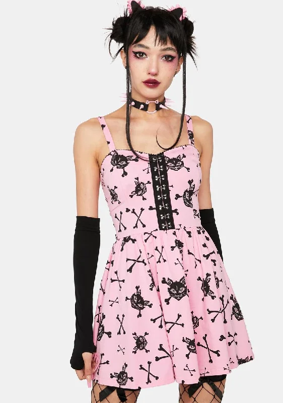 Furrocious Kitty Mini Dress Stylish Summer Mini Dress