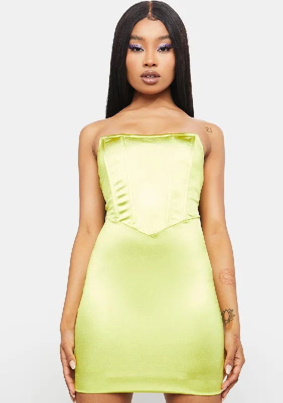 Heaven Tonight Satin Mini Dress Chic Tropical Mini Dress