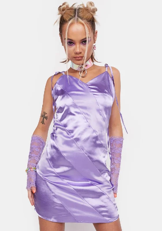 Last Call Satin Mini Dress Cozy Ruched Mini Dress