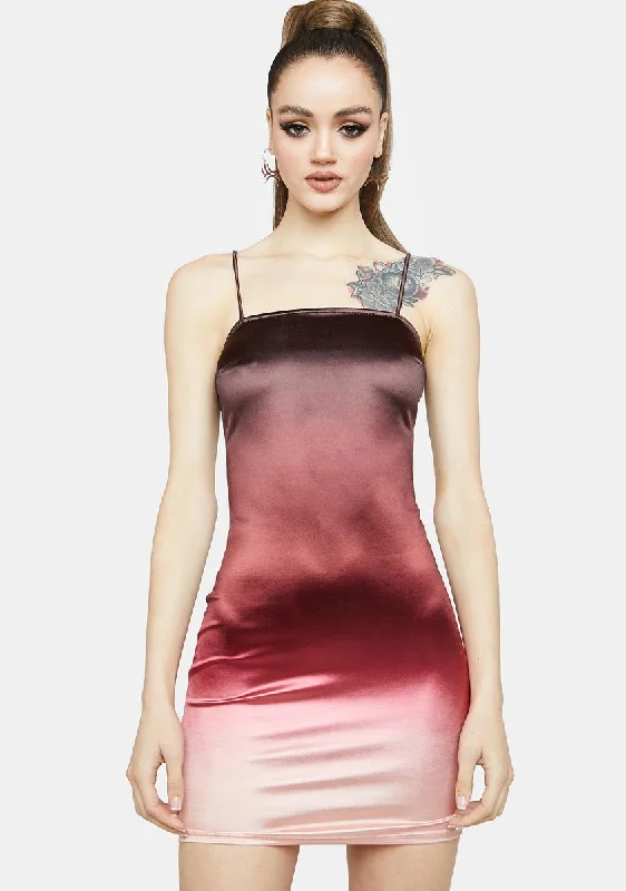 Love Hangover Satin Mini Dress Modern Satin Mini Dress