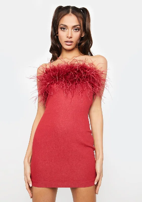 Lover Wild Babe Strapless Mini Dress Stylish Short Sleeve Mini Dress