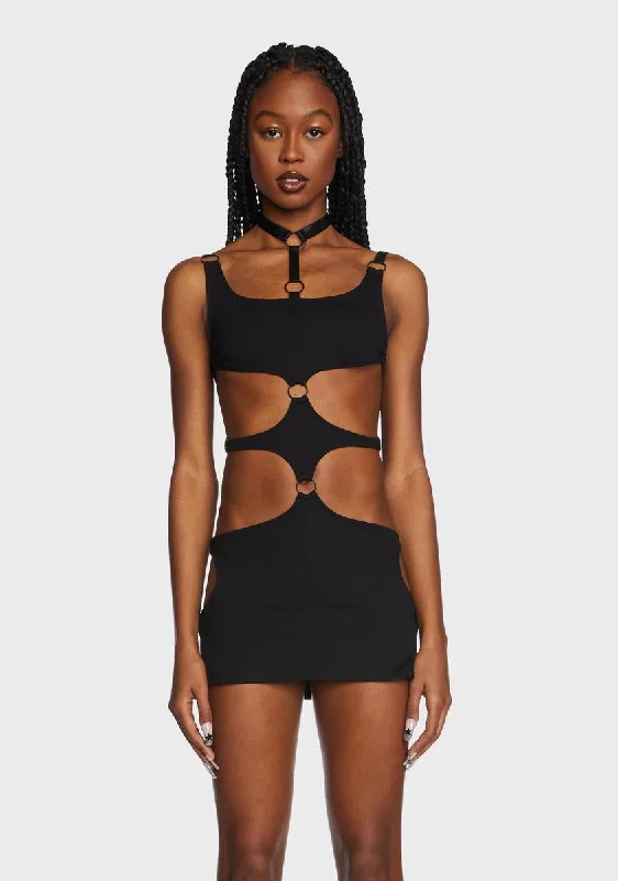 Out Of Body Cut-Out Mini Dress Fashionable Summer Mini Dress