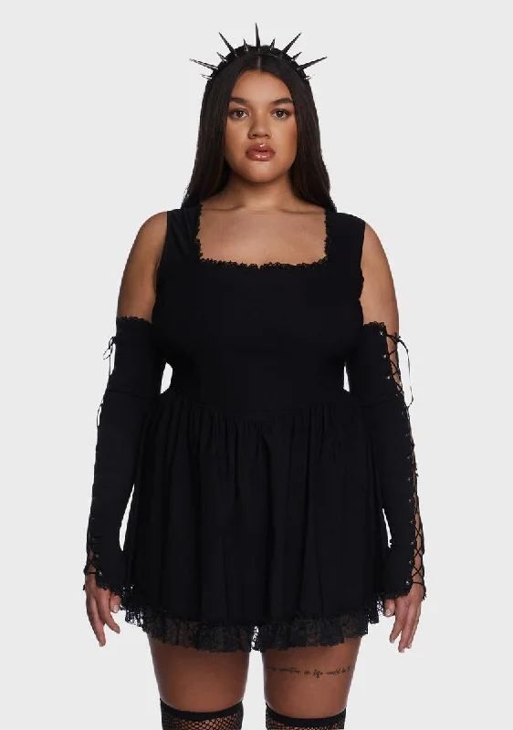 Plus Get Your Way Mini Dress Classic White Mini Dress