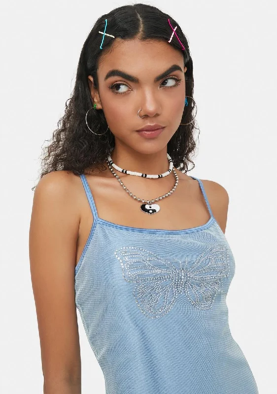 Sparkling Skies Mesh Mini Dress Elegant Velvet Mini Dress