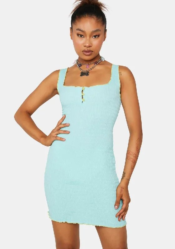 Sucker For Summer Mini Dress Stylish Sweetheart Neck Mini Dress