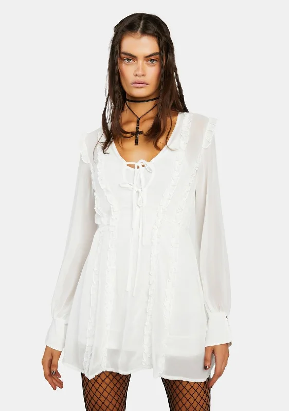 Supervixen Mini Dress Stylish Puff Sleeve Mini Dress