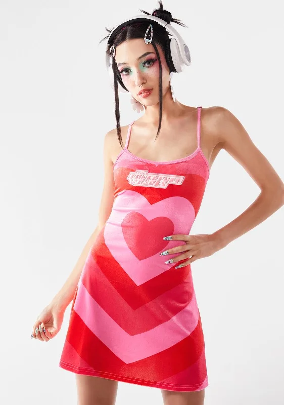 Theme Of Hearts Velour Mini Dress Stylish Ruffle Mini Dress