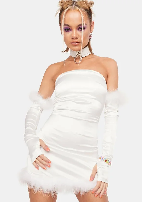 Total Stunner Mini Dress Comfortable One-Shoulder Mini Dress