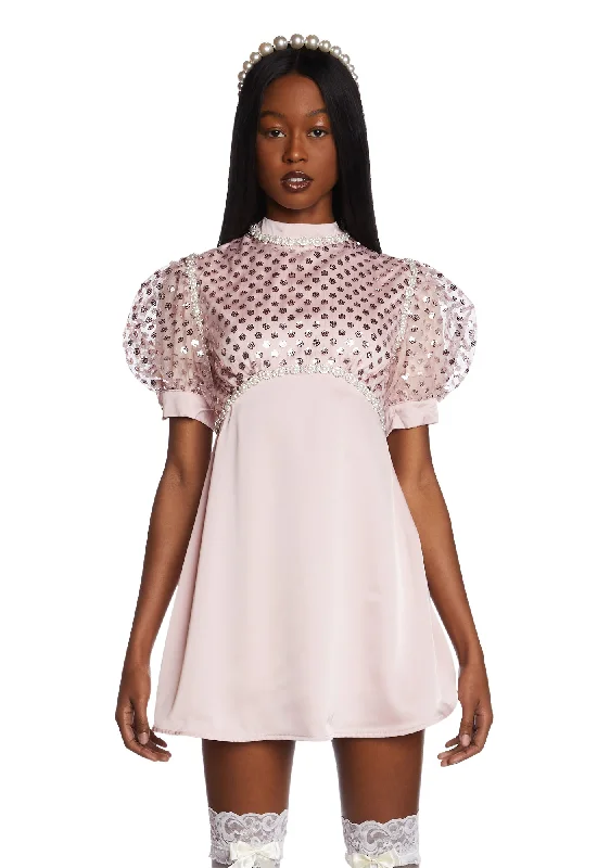 Twizzle Embellished Mini Dress Trendy Cut-Out Mini Dress