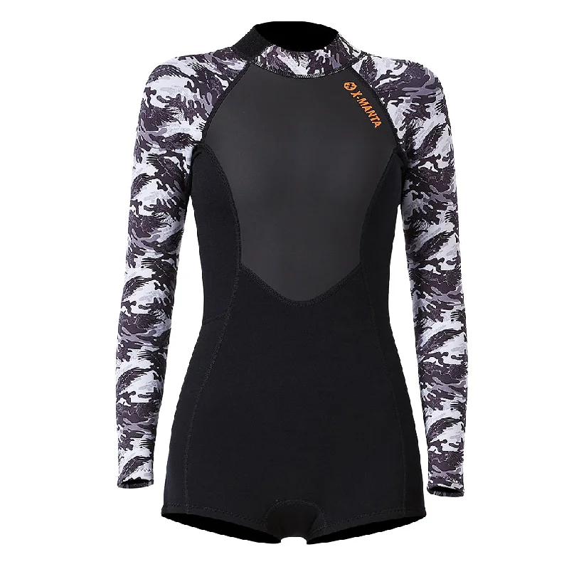 Maxbell 1.5mm Women Neoprene Sleeve Wetsuit Back Zip Diving Suit Jumpsuit Jacket XL Stand-Up Collar Roll-Neck Collar Turtle Neck Maxbell 1.5mm Women Neoprene Sleeve Wetsuit Back Zip Diving Suit Jumpsuit Jacket XL Stand-Up Collar Roll-Neck Collar Turtle Neck