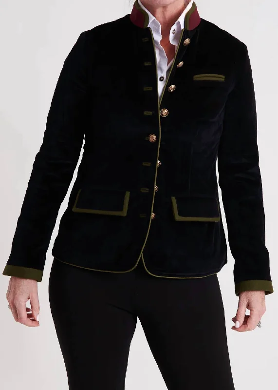 Alpen Jacket In Black Lace Jacket Ribbed Jacket Sequined Jacket