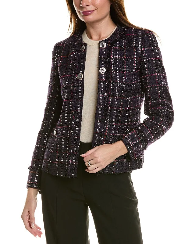Anne Klein Kissing Front Jacket Denim Jacket Leather Jacket Suede Jacket