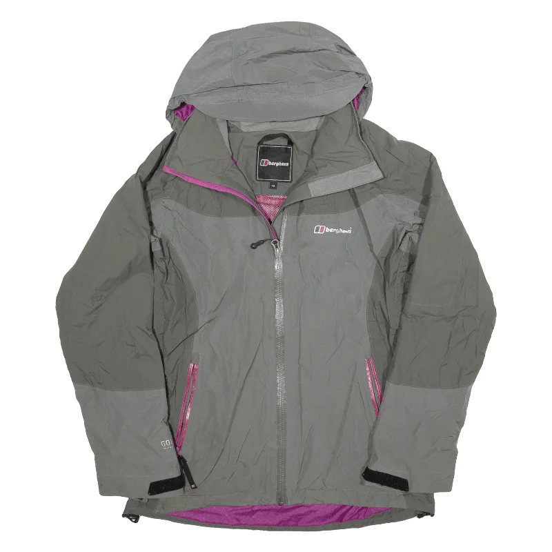 BERGHAUS Rain Jacket Grey Womens S Mesh Jacket Canvas Jacket Denim Jacket
