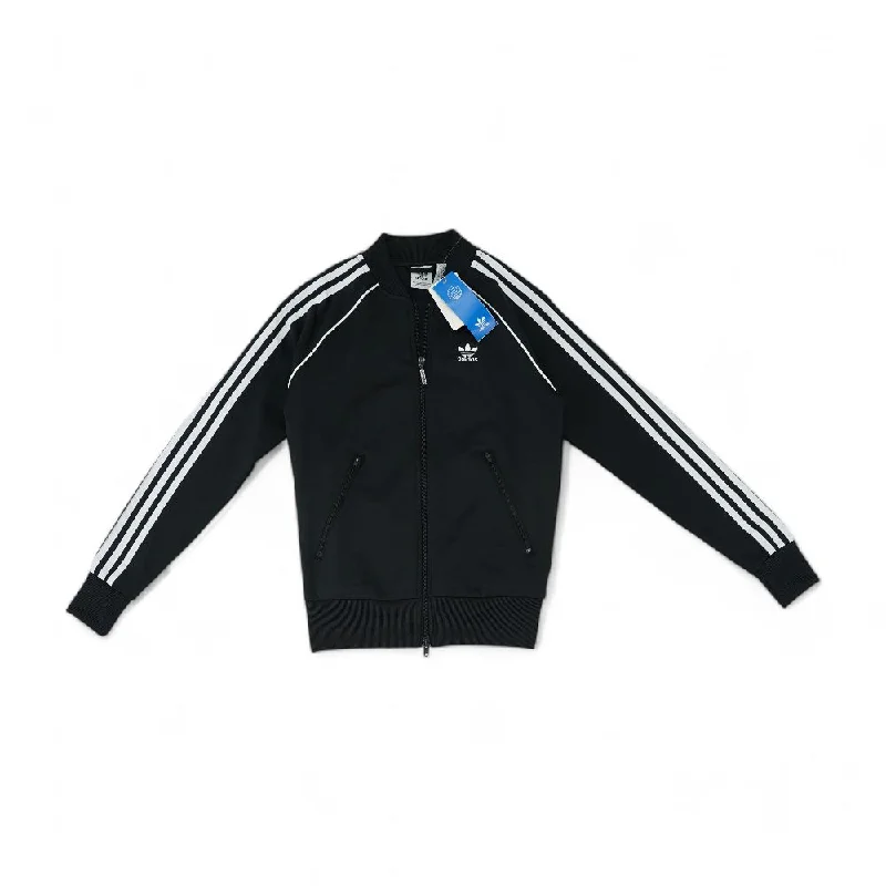 Black Solid Active Jacket Bomber Jacket Anorak Windbreaker