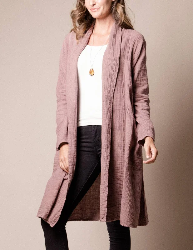 Brenley Wrap Jacket - Mocha Wool Jacket Cashmere Jacket Tweed Jacket