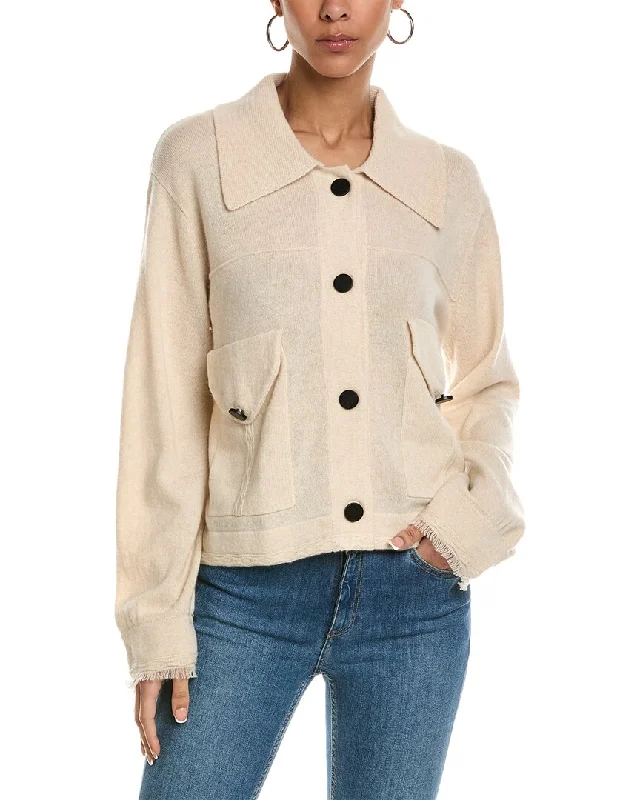 Brodie Cashmere Desert Fringe Cashmere Jacket Welt Pockets Slit Pockets Flap Pockets Brodie Cashmere Desert Fringe Cashmere Jacket Welt Pockets Slit Pockets Flap Pockets