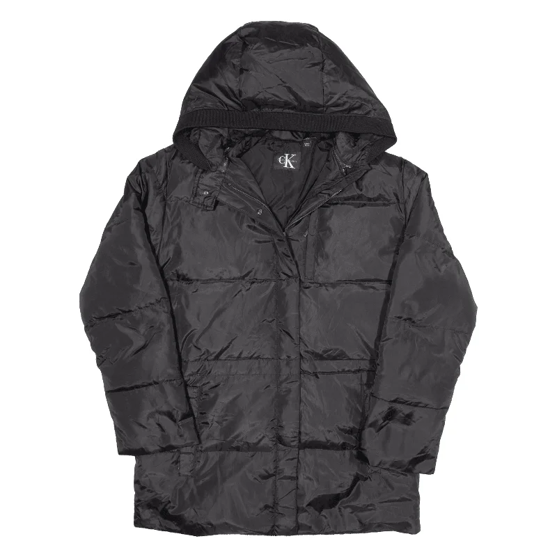 CALVIN KLEIN Down Insulated Puffer Jacket Black Womens S V-Neck Jacket Boat Neck Jacket Square Neck Jacket CALVIN KLEIN Down Insulated Puffer Jacket Black Womens S V-Neck Jacket Boat Neck Jacket Square Neck Jacket