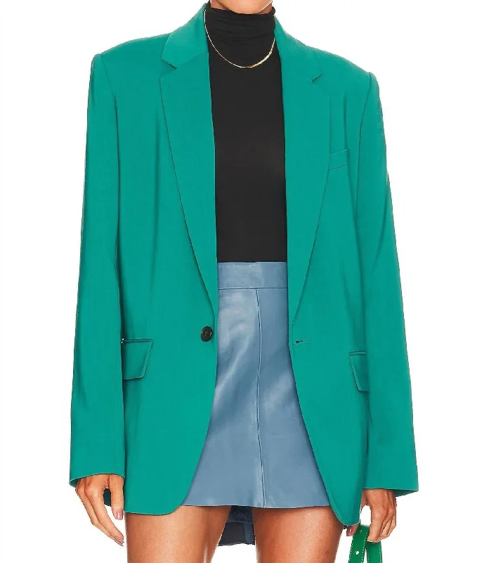 Dakota Jacket In Jade Appliqued Jacket Beaded Jacket Sequined Jacket