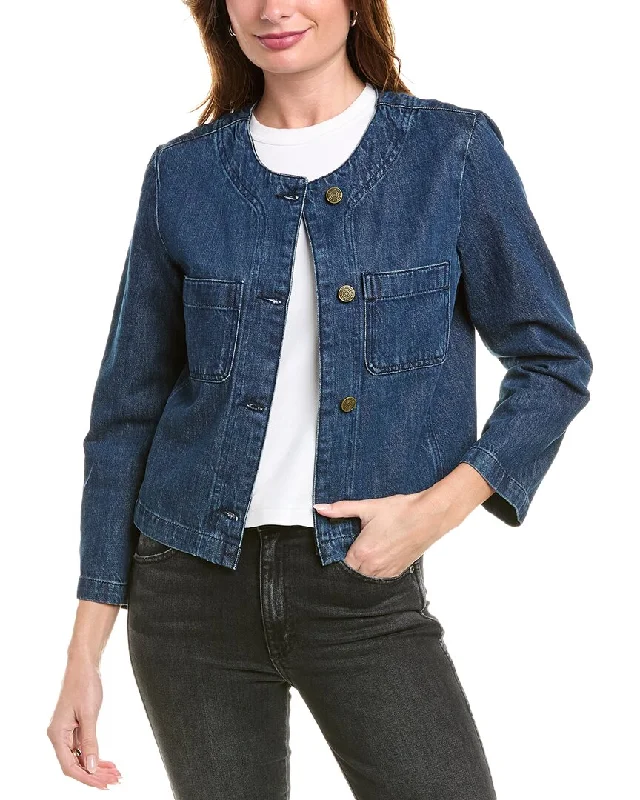 FRAME Denim Jacket Nylon Fabric Polyester Fabric Spandex Fabric